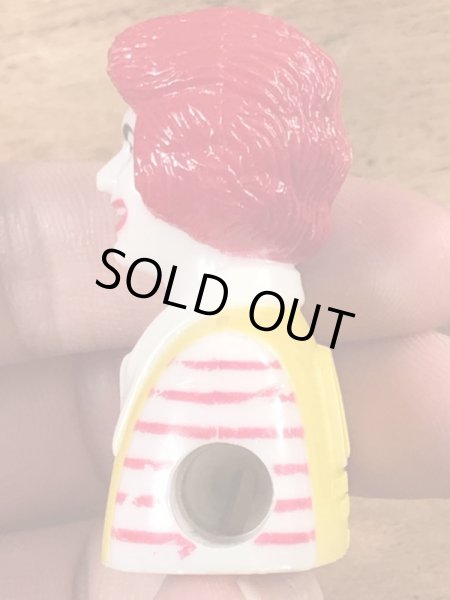 80年代のマクドナルドのロナルドのヴィンテージの鉛筆削り