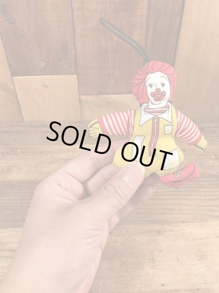 マクドナルドのロナルドのビンテージのオーナメントドール