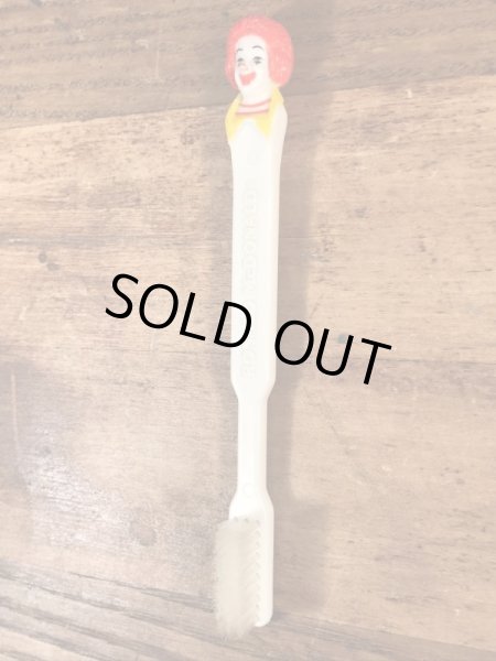 80年代のマクドナルドのロナルドのヴィンテージの歯ブラシ