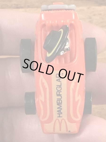 80年代のマクドナルドのハンバーグラーのビンテージのプルバックカー