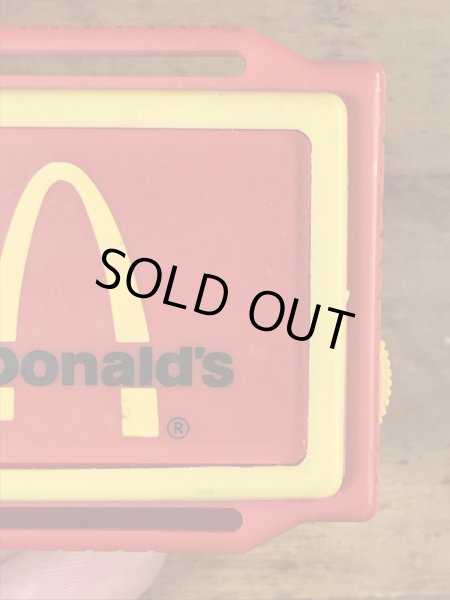 80年代のマクドナルドのビンテージのミニラジオ