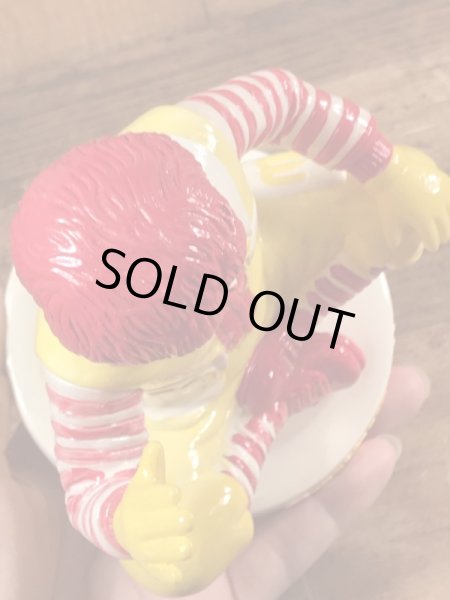 80年代のマクドナルドのロナルドのビンテージのコインバンク