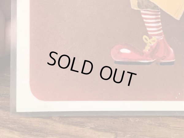 70年代のマクドナルドのビンテージのランチョンマット