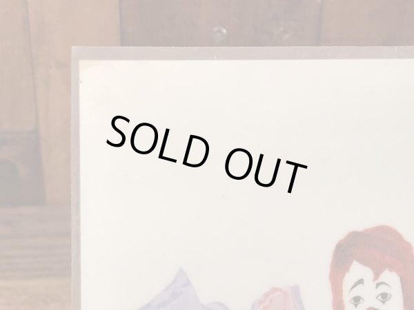 70年代のマクドナルドのビンテージのランチョンマット