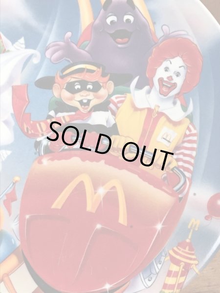 90年代のマクドナルドのビンテージのプラスチックプレート