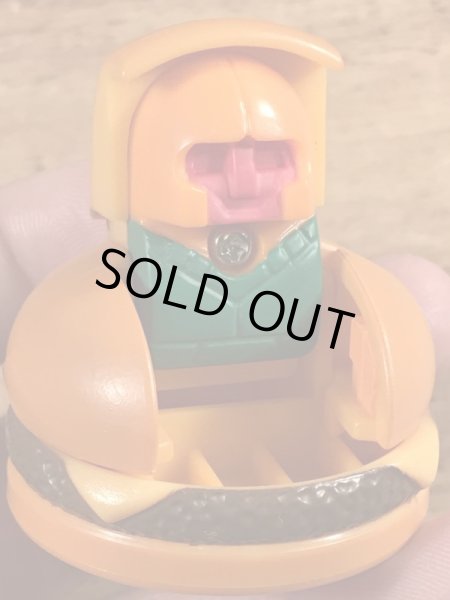 80年代のマクドナルドのニューフードチェンジャブルズのビンテージのハッピーミールトイ