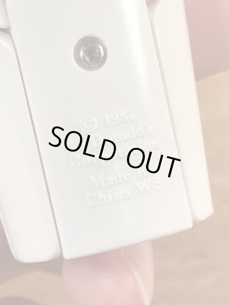 80年代のマクドナルドのフードチェンジャブルズのビンテージのハッピーミールトイ