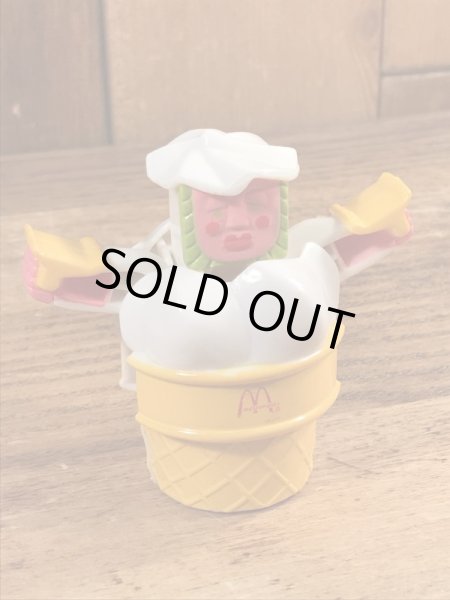 80年代のマクドナルドのニューフードチェンジャブルズのヴィンテージのハッピーミールトイ