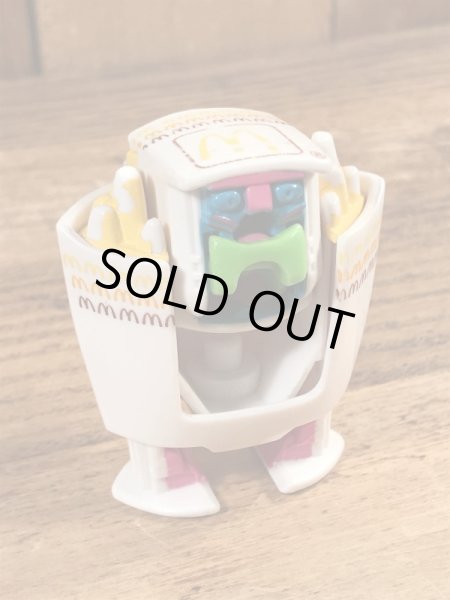 80年代のマクドナルドのニューフードチェンジャブルのビンテージのハッピーミールトイ