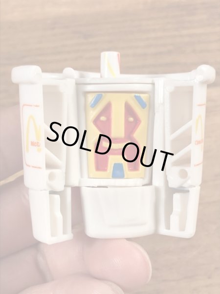 80年代のマクドナルドのニューフードチェンジャブルズのビンテージのハッピーミールトイ