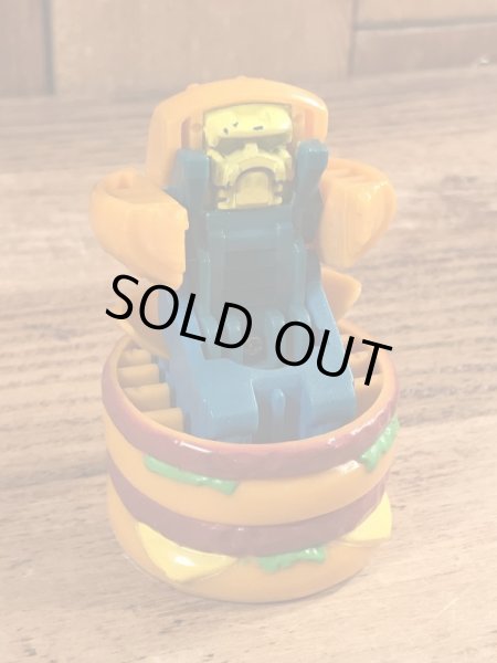 80年代のマクドナルドのフードチェンジャブルズのビンテージのハッピーミールトイ