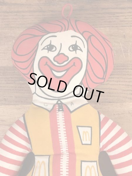 70年代のマクドナルドのロナルドのビンテージのクロスドール