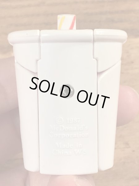 80年代のマクドナルドのフードチェンジャブルズのビンテージのハッピーミールトイ