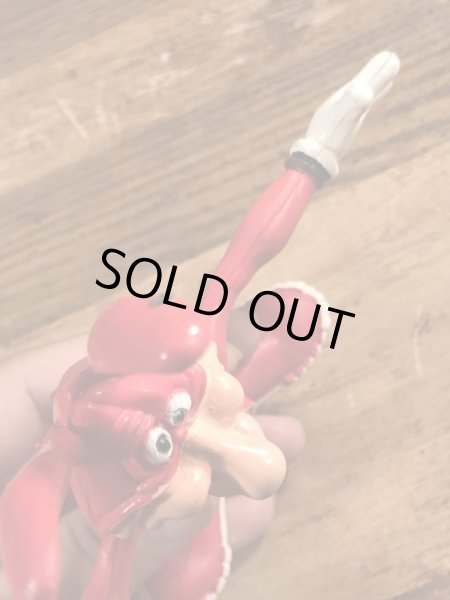 80年代のドミノピザのノイドのビンテージのベンダブルフィギュア