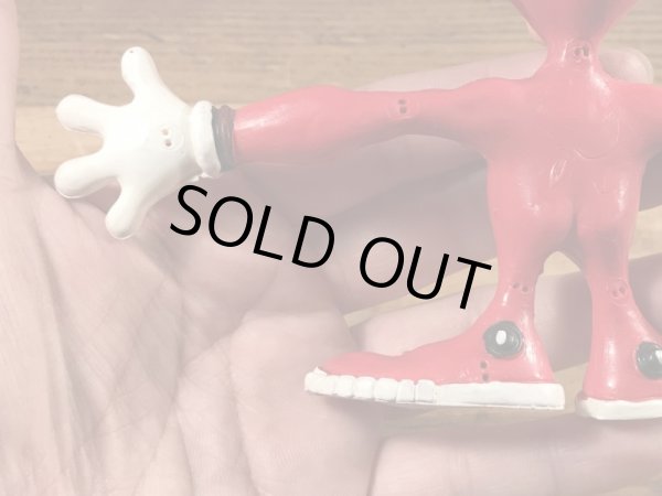 80年代のドミノピザのノイドのビンテージのベンダブルフィギュア