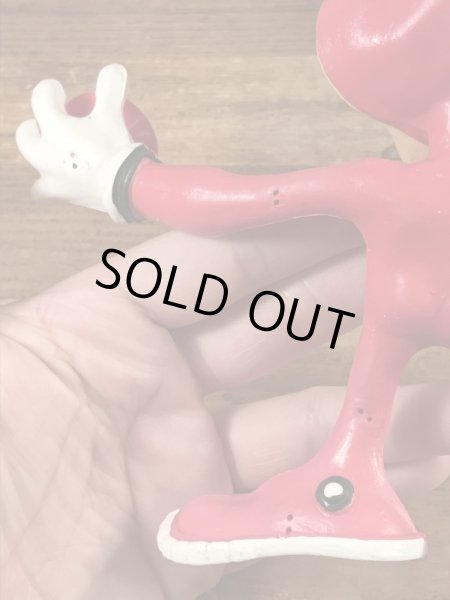 80年代のドミノピザのノイドのビンテージのベンダブルフィギュア