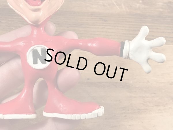 80年代のドミノピザのノイドのビンテージのベンダブルフィギュア