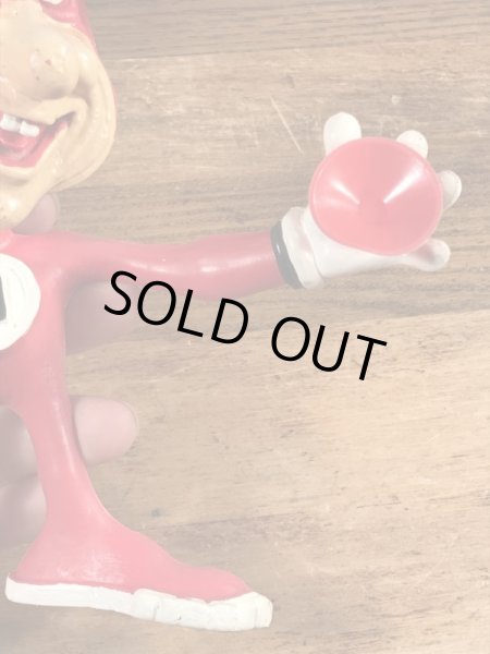 80年代のドミノピザのノイドのビンテージのベンダブルフィギュア