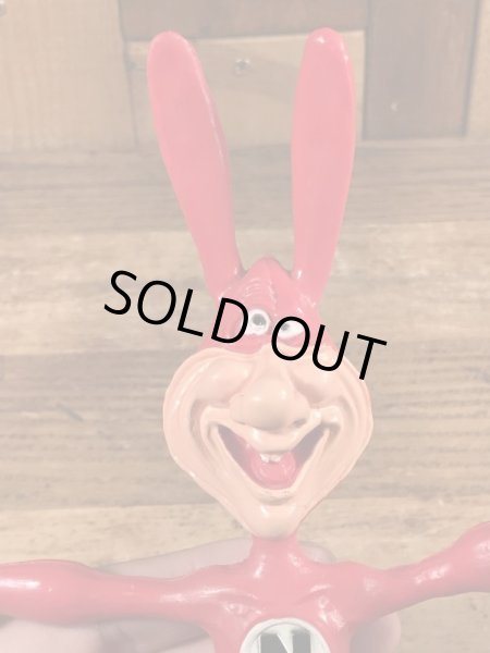 80年代のドミノピザのノイドのビンテージのベンダブルフィギュア