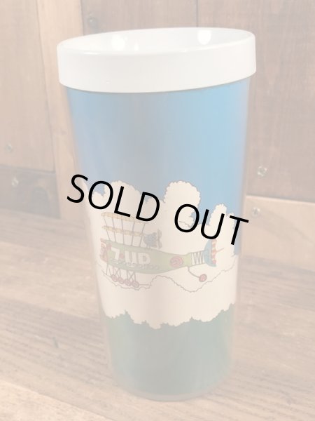 70年代の7upのヴィンテージのサーモスタンブラー