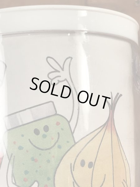 70年代のミスターホットドッグのビンテージのプラスチックマグカップ