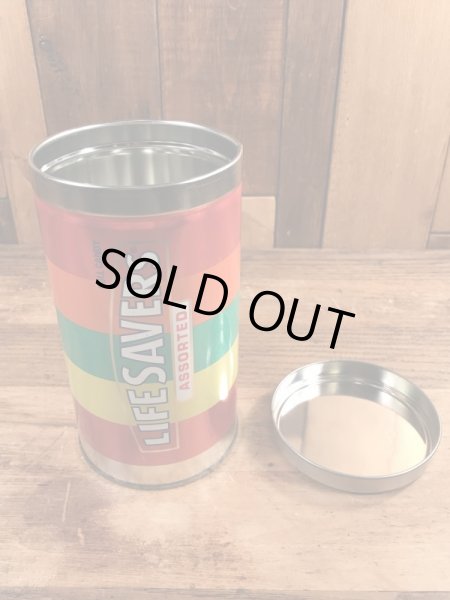 90年代のライフセーバーズのビンテージのブリキ缶