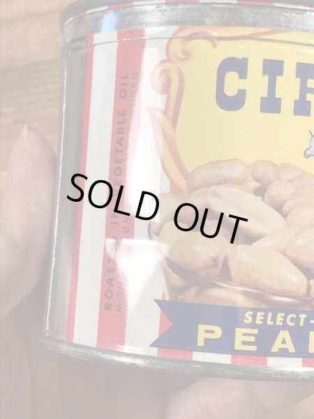 50年代のサーカスのビンテージのブリキ缶