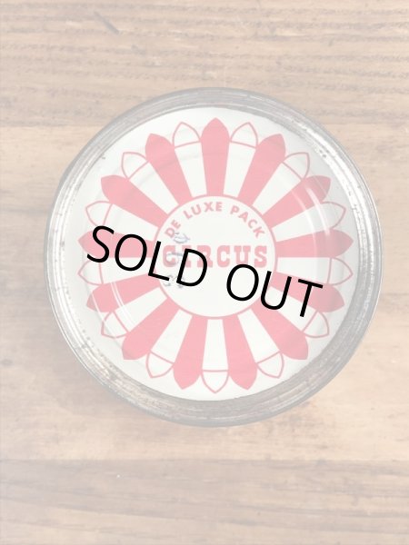 50年代のサーカスのビンテージのブリキ缶