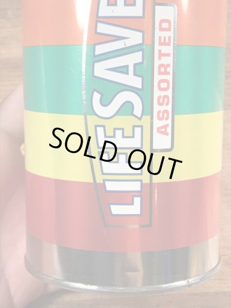 ロールキャンディのライフセーバーズのヴィンテージのTin缶