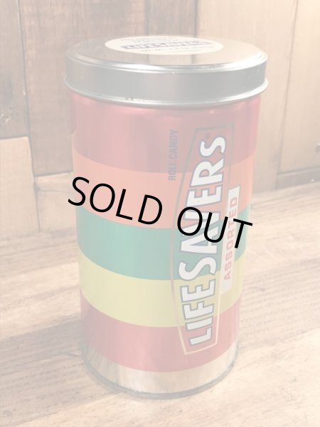 90年代のライフセーバーズのビンテージのブリキ缶