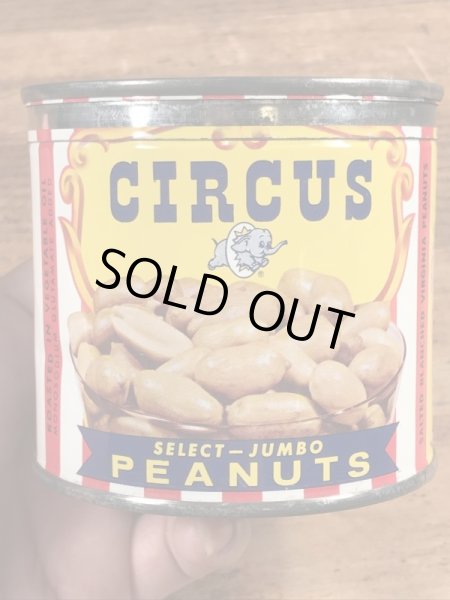 50年代のサーカスのビンテージのブリキ缶