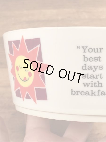 ケロッグのアドバタイジング物のビンテージのシリアルボウル