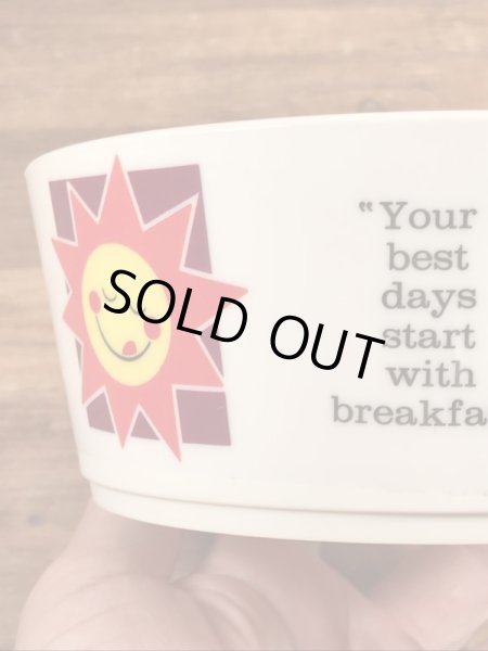 ケロッグのアドバタイジング物のビンテージのシリアルボウル