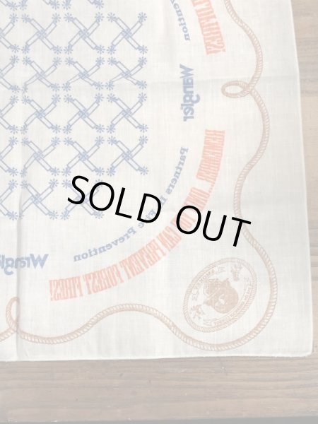 80年代のスモーキーベアとラングラーのビンテージのバンダナ