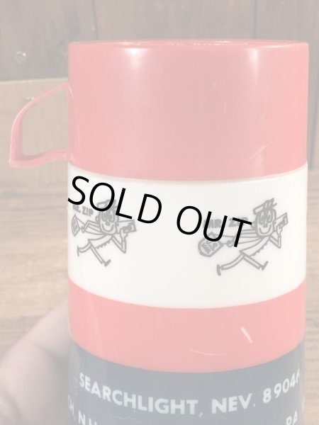 アドバタイジングキャラクターのミスタージップのビンテージの水筒