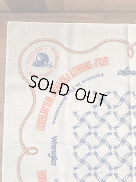 80年代のスモーキーベアとラングラーのビンテージのバンダナ