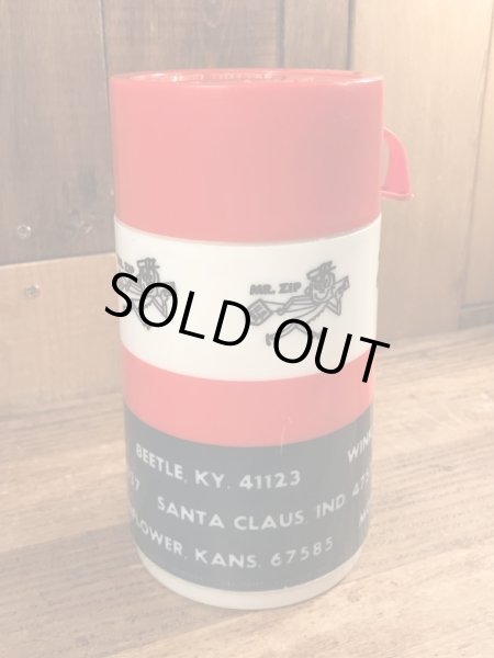 アドバタイジングキャラクターのミスタージップのビンテージの水筒