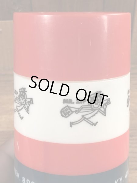 アドバタイジングキャラクターのミスタージップのビンテージの水筒