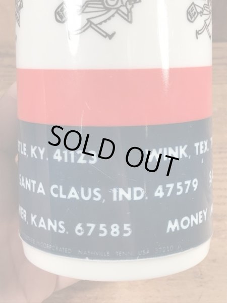 企業キャラクターのMr. Zipのヴィンテージのサーモボトル