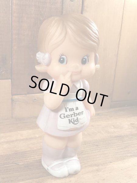 企業キャラクターのガーバーキッドのビンテージのソフビフィギュア