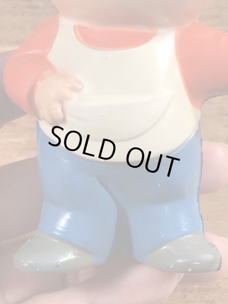 アドバタイジングキャラクターのマインツェルマンヒェンのヴィンテージのソフビ人形