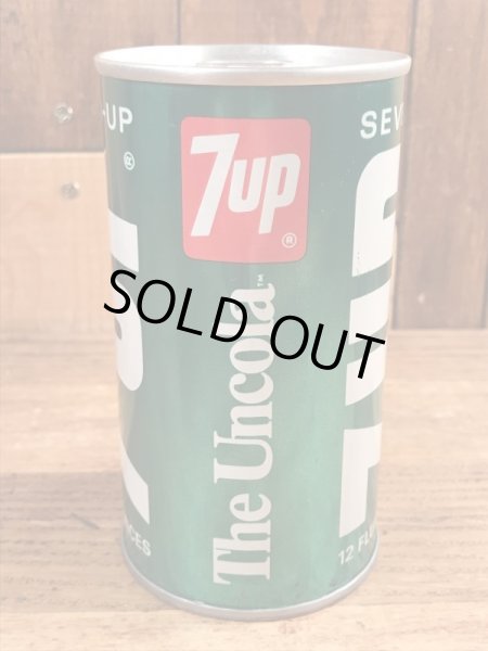 70年代のセブンアップのヴィンテージのTin缶