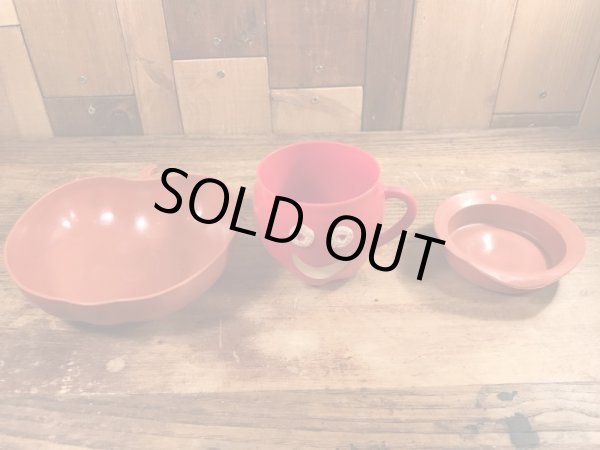 ケロッグのアップルジャックスのビンテージのシリアルボウル&マグカップ