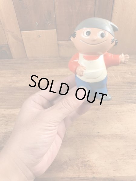 アドバタイジングキャラクターのマインツェルマンヒェンのヴィンテージのソフビ人形