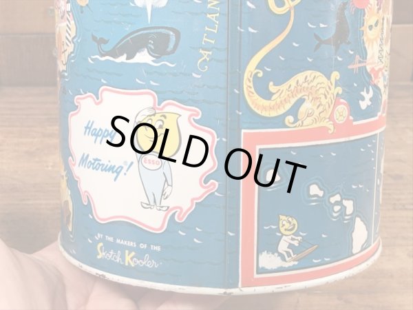 企業キャラクターのエッソオイルのヴィンテージの水筒