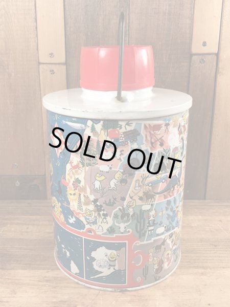 アドバタイジングキャラクターのエッソボーイのビンテージのサーモスボトル