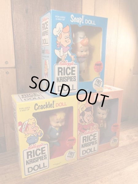 ケロッグのスナップクラックルポップのビンテージのドールセット