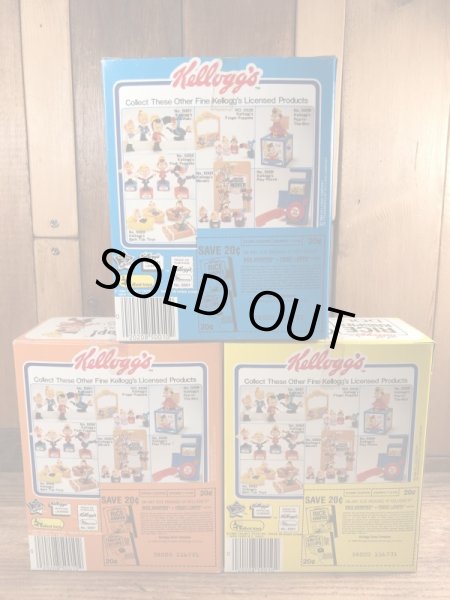 ケロッグの企業キャラクターのライスクリスピーのヴィンテージのフィギュア