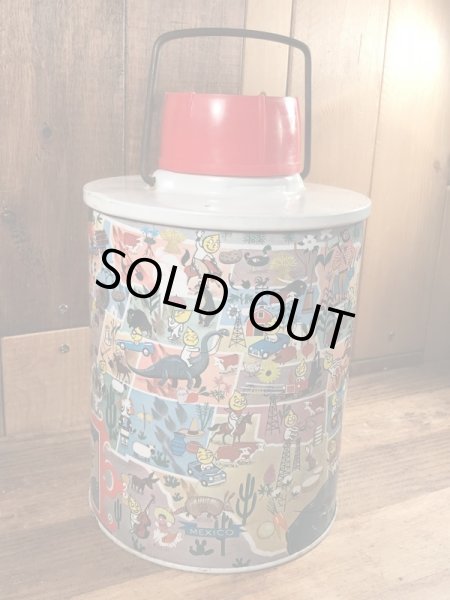 アドバタイジングキャラクターのエッソボーイのビンテージのサーモスボトル