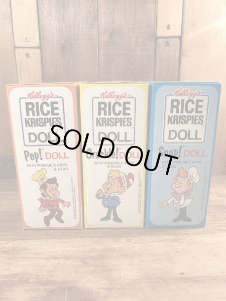 ケロッグの企業キャラクターのライスクリスピーのヴィンテージのフィギュア
